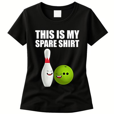 Das Ist Mein Spare Funny Gift Pins Funny Bowling Cute Gift Womens T-Shirt