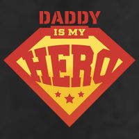 Daddy Is My Hero 7 Panel Mesh Trucker Snapback Hat