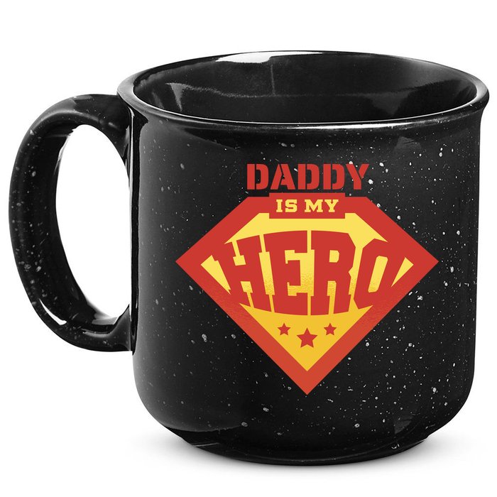 Daddy Is My Hero 15oz Campfire Ceramic Mug