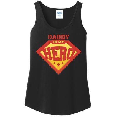 Daddy Is My Hero Ladies Essential Tank