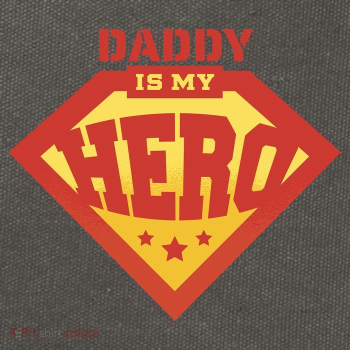 Daddy Is My Hero Cotton Canvas Backpack
