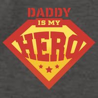 Daddy Is My Hero Vector Backpack