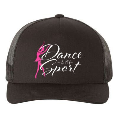 Dance Is My Sport Ballet Dancer Ballerina Plié Chassé Jeté Yupoong Adult 5-Panel Trucker Hat