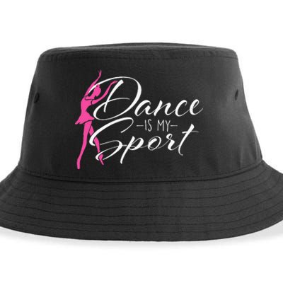 Dance Is My Sport Ballet Dancer Ballerina Plié Chassé Jeté Sustainable Bucket Hat