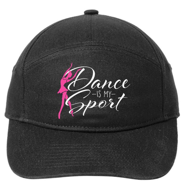 Dance Is My Sport Ballet Dancer Ballerina Plié Chassé Jeté 7-Panel Snapback Hat