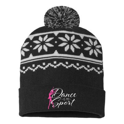 Dance Is My Sport Ballet Dancer Ballerina Plié Chassé Jeté USA-Made Snowflake Beanie