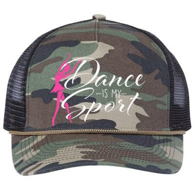 Dance Is My Sport Ballet Dancer Ballerina Plié Chassé Jeté Retro Rope Trucker Hat Cap