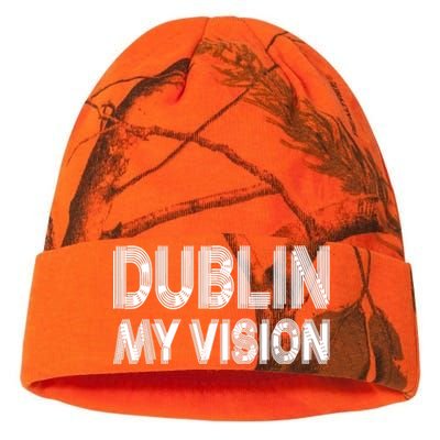 Dublin Ireland My Vision Funny St Patricks Day Kati Licensed 12" Camo Beanie