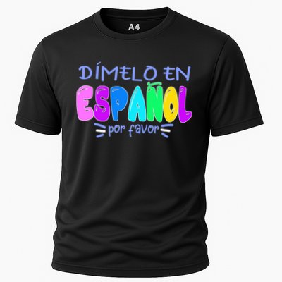 Dimelo En Espanol Bilingual Spanish Teacher Performance Shirt