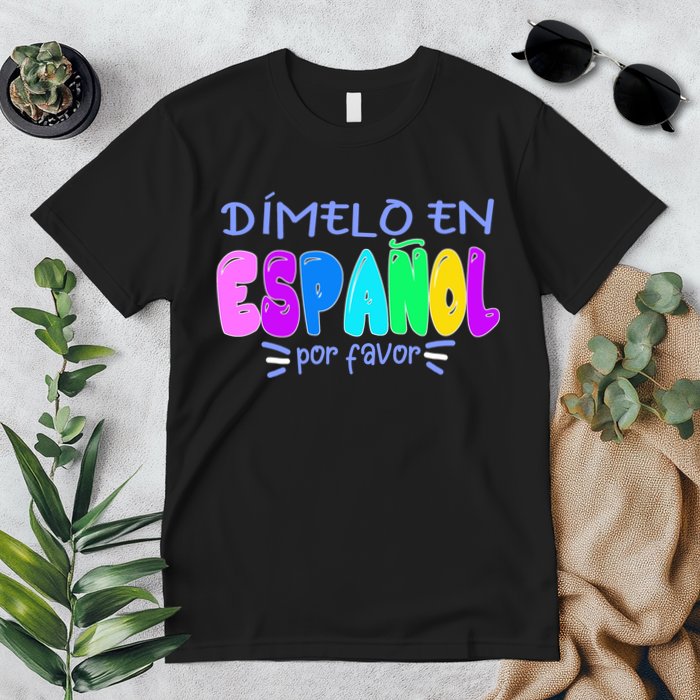 Dimelo En Espanol Bilingual Spanish Teacher Premium T-Shirt