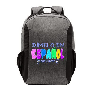 Dimelo En Espanol Bilingual Spanish Teacher Vector Backpack