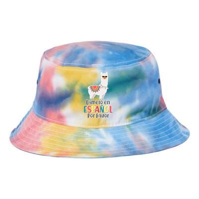 Dimelo en Espanol por Favor Spanish Llama Tie Dye Newport Bucket Hat