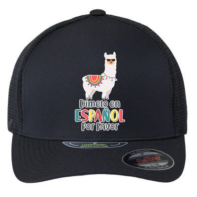 Dimelo en Espanol por Favor Spanish Llama Flexfit Unipanel Trucker Cap