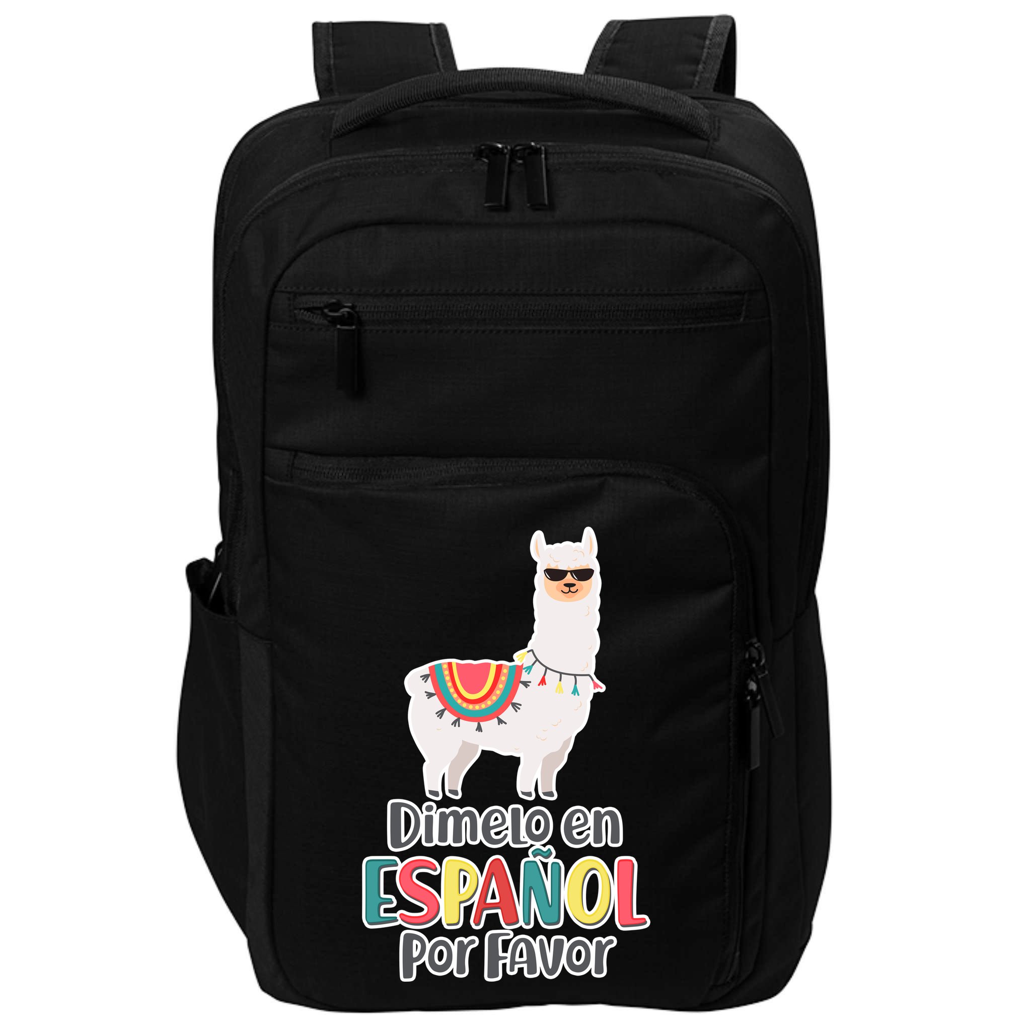 Dimelo en Espanol por Favor Spanish Llama Impact Tech Backpack