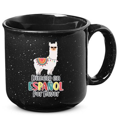 Dimelo en Espanol por Favor Spanish Llama 15oz Campfire Ceramic Mug