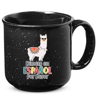 Dimelo en Espanol por Favor Spanish Llama 15oz Campfire Ceramic Mug