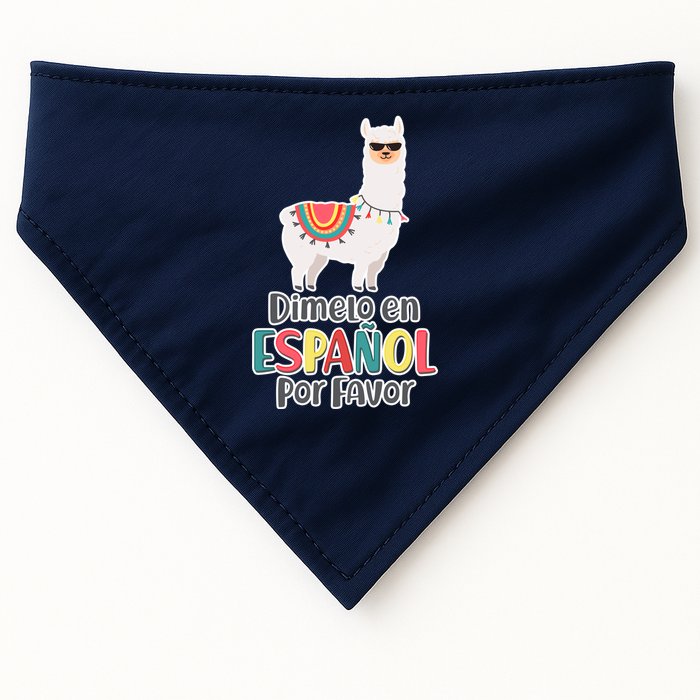 Dimelo en Espanol por Favor Spanish Llama USA-Made Doggie Bandana