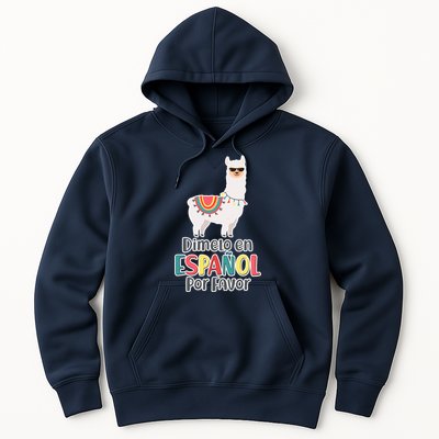 Dimelo en Espanol por Favor Spanish Llama Hoodie