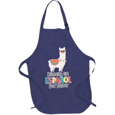 Dimelo en Espanol por Favor Spanish Llama Apron