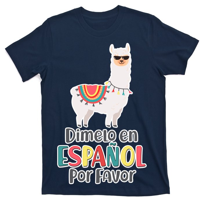 Dimelo en Espanol por Favor Spanish Llama T-Shirt