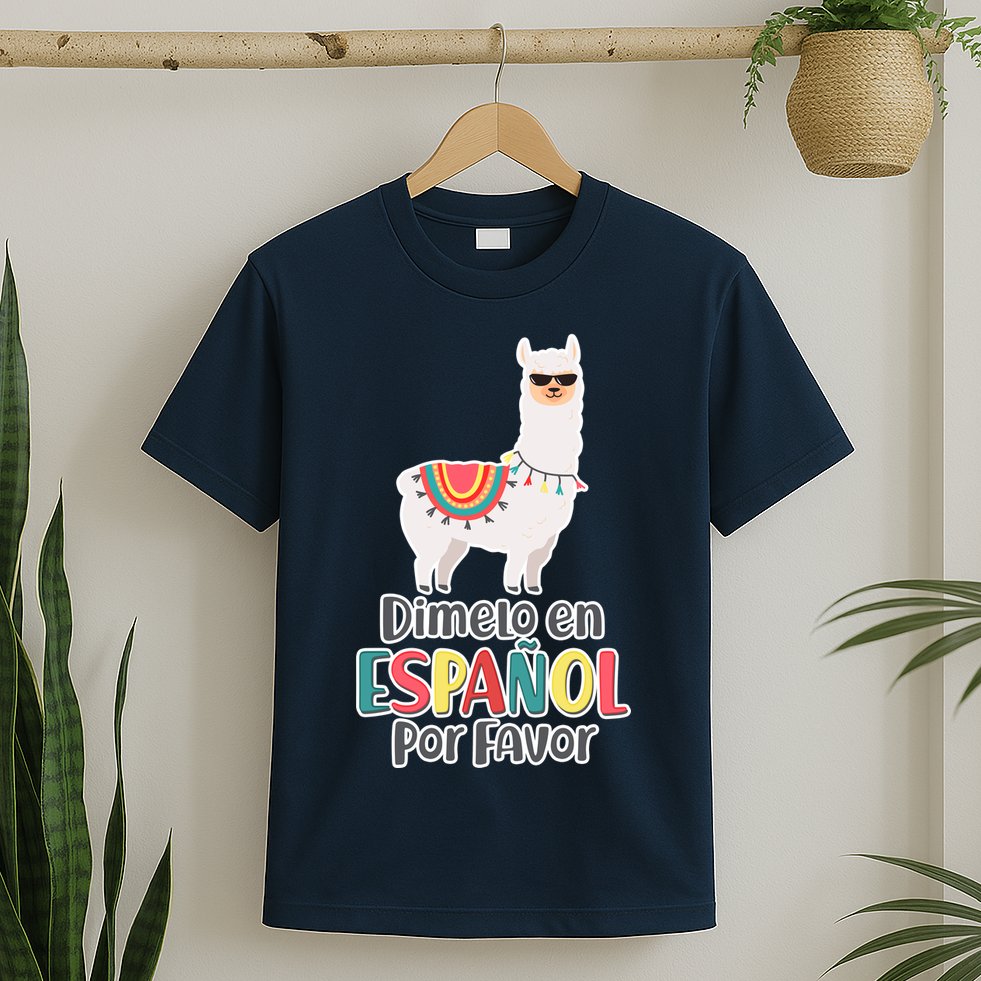 Dimelo en Espanol por Favor Spanish Llama T-Shirt