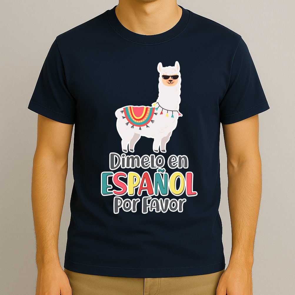 Dimelo en Espanol por Favor Spanish Llama T-Shirt