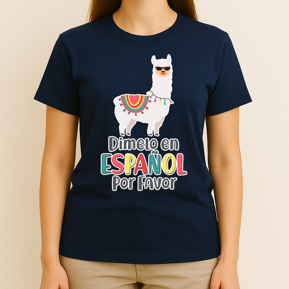 Dimelo en Espanol por Favor Spanish Llama T-Shirt