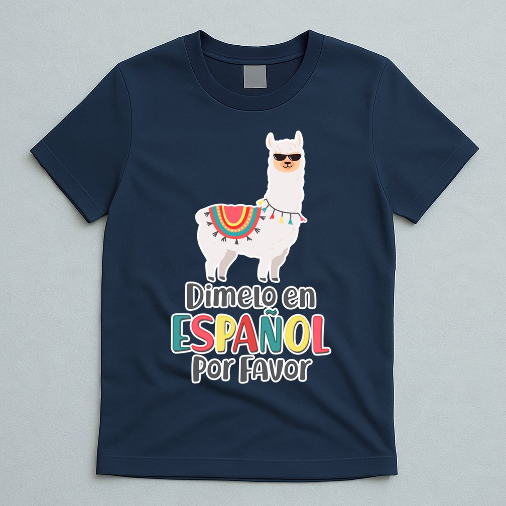Dimelo en Espanol por Favor Spanish Llama T-Shirt