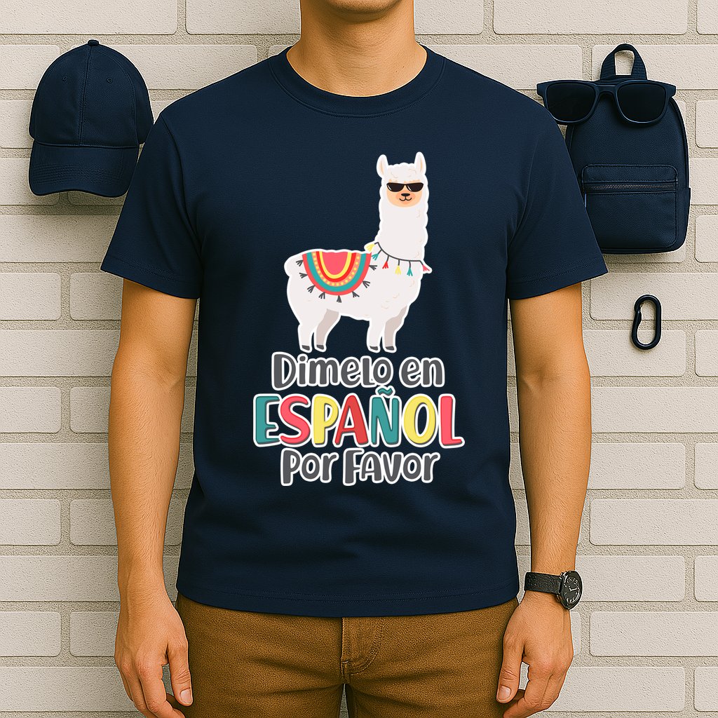 Dimelo en Espanol por Favor Spanish Llama T-Shirt