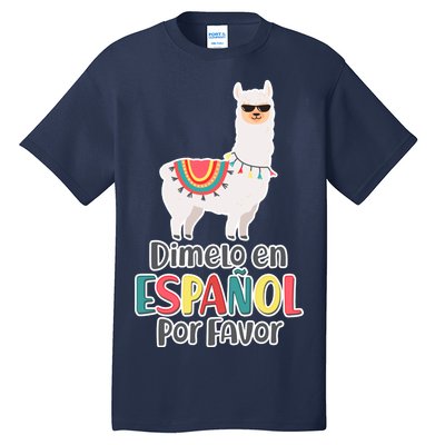 Dimelo en Espanol por Favor Spanish Llama Tall T-Shirt