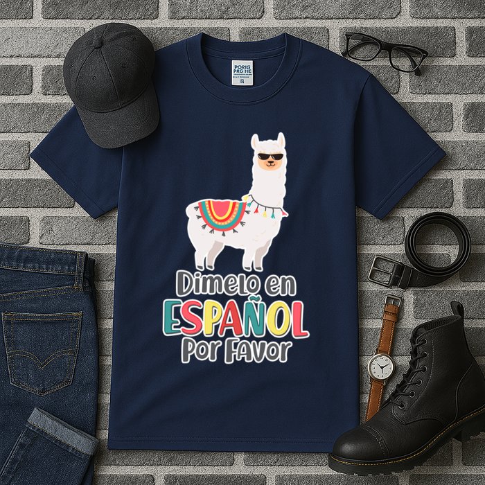 Dimelo en Espanol por Favor Spanish Llama Tall T-Shirt