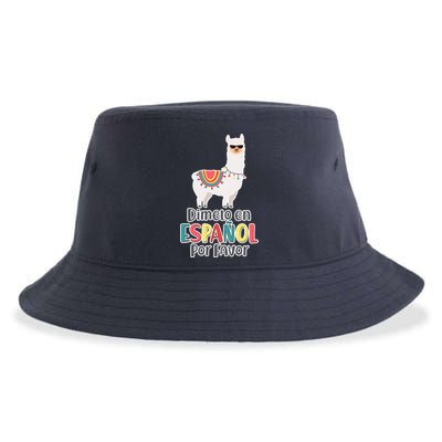 Dimelo en Espanol por Favor Spanish Llama Sustainable Bucket Hat