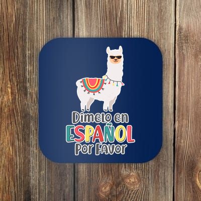 Dimelo en Espanol por Favor Spanish Llama Coaster