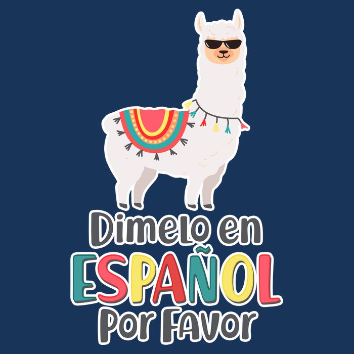 Dimelo en Espanol por Favor Spanish Llama Flatbill Hat