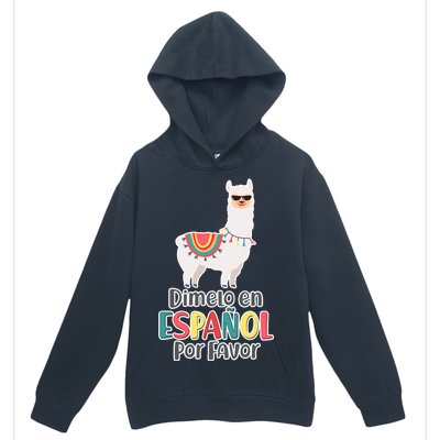 Dimelo en Espanol por Favor Spanish Llama Urban Pullover Hoodie