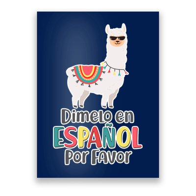 Dimelo en Espanol por Favor Spanish Llama Poster