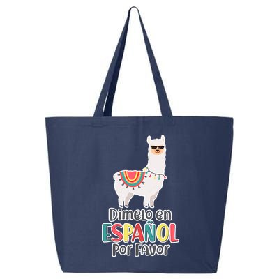 Dimelo en Espanol por Favor Spanish Llama 25L Jumbo Tote