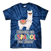 Dimelo en Espanol por Favor Spanish Llama Tie-Dye T-Shirt