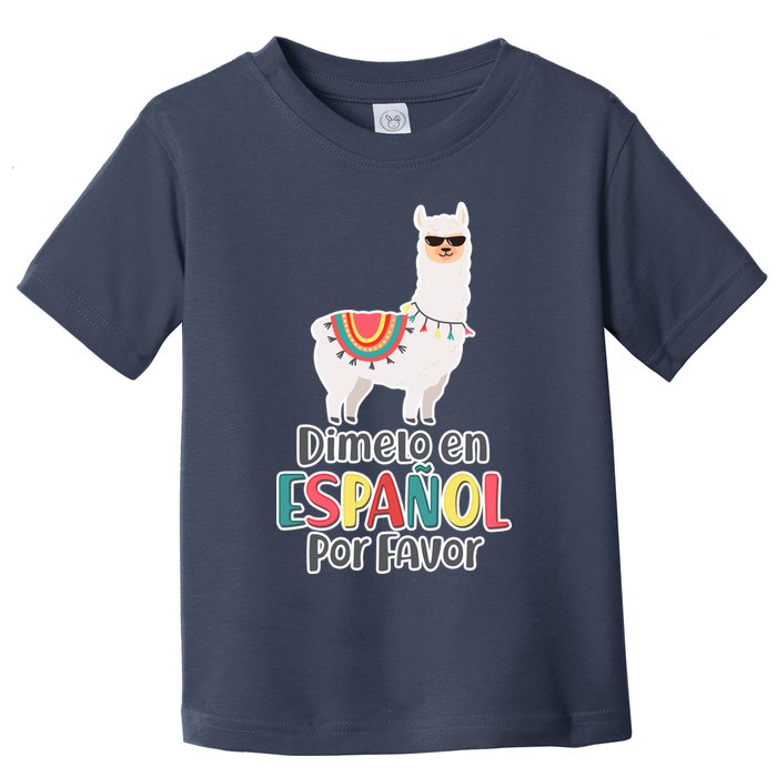Dimelo en Espanol por Favor Spanish Llama Toddler T-Shirt