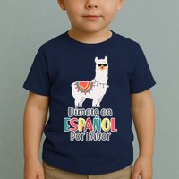 Dimelo en Espanol por Favor Spanish Llama Toddler T-Shirt