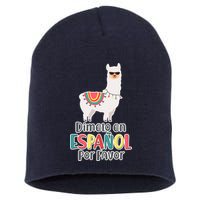 Dimelo en Espanol por Favor Spanish Llama Short Acrylic Beanie