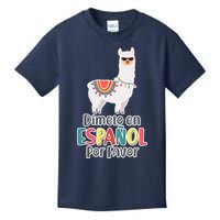 Dimelo en Espanol por Favor Spanish Llama Kids T-Shirt