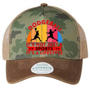 Dodgeball ItS Not Just A Sports ItS A Lifestyle Legacy Tie Dye Trucker Hat