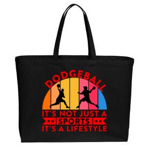 Dodgeball ItS Not Just A Sports ItS A Lifestyle Cotton Canvas Jumbo Tote