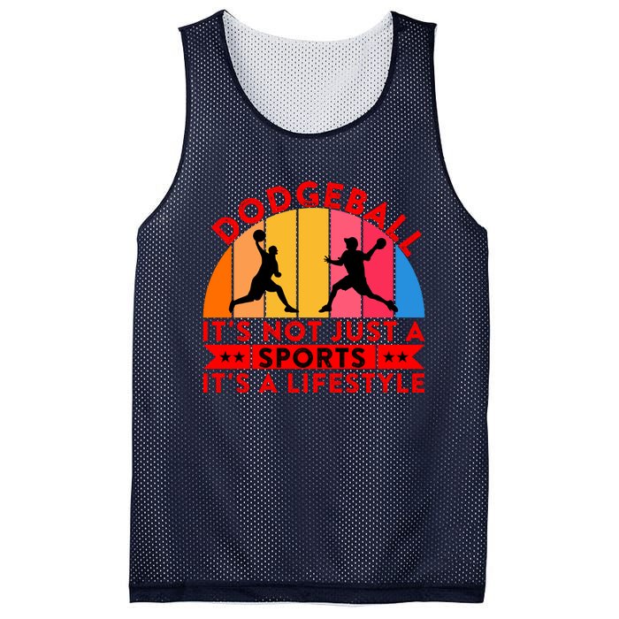 Dodgeball ItS Not Just A Sports ItS A Lifestyle Mesh Reversible Basketball Jersey Tank