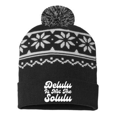 Delulu Is Not The Solulu USA-Made Snowflake Beanie