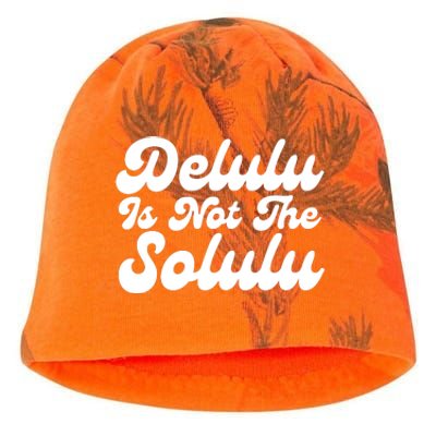 Delulu Is Not The Solulu Kati - Camo Knit Beanie