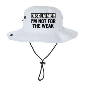 Disclaimer I'm Not For The Weak Funny Legacy Cool Fit Booney Bucket Hat