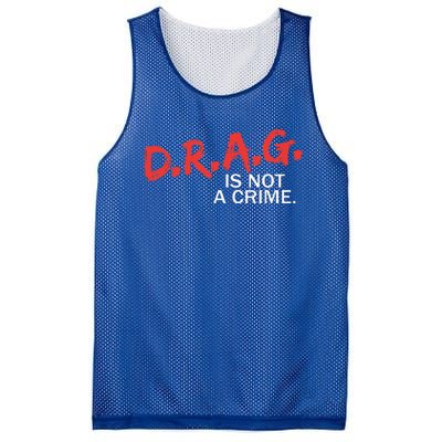 Drag Is Not A Crime Funny Lgbt Pride Month Mesh Reversible Basketball Jersey Tank