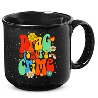 Drag Is Not A Crime Support LGBTQ Rights Drag Queen Groovy 15oz Campfire Ceramic Mug